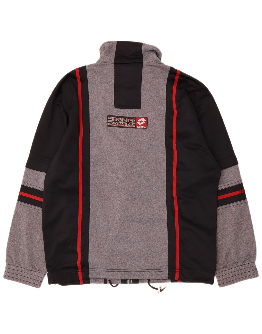LOTTO Mens Graphic Full Tracksuit Small  Black Colourblock Polyester