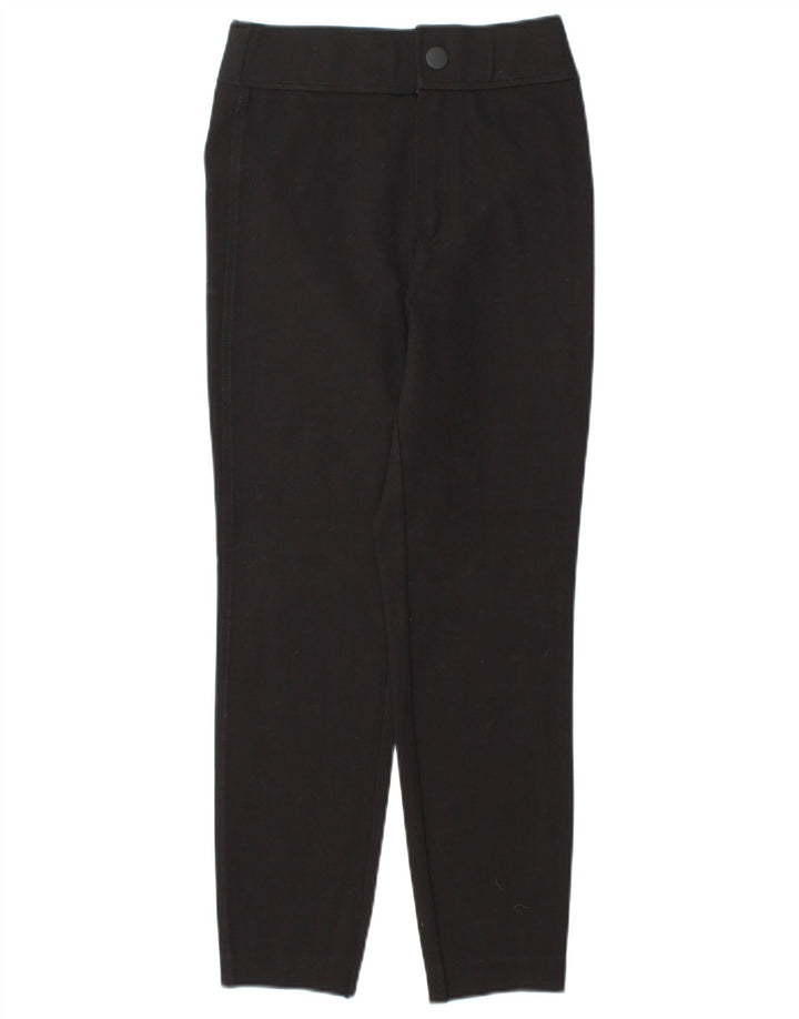 ZARA Womens Skinny Cropped Trousers Small W26 L25 Black