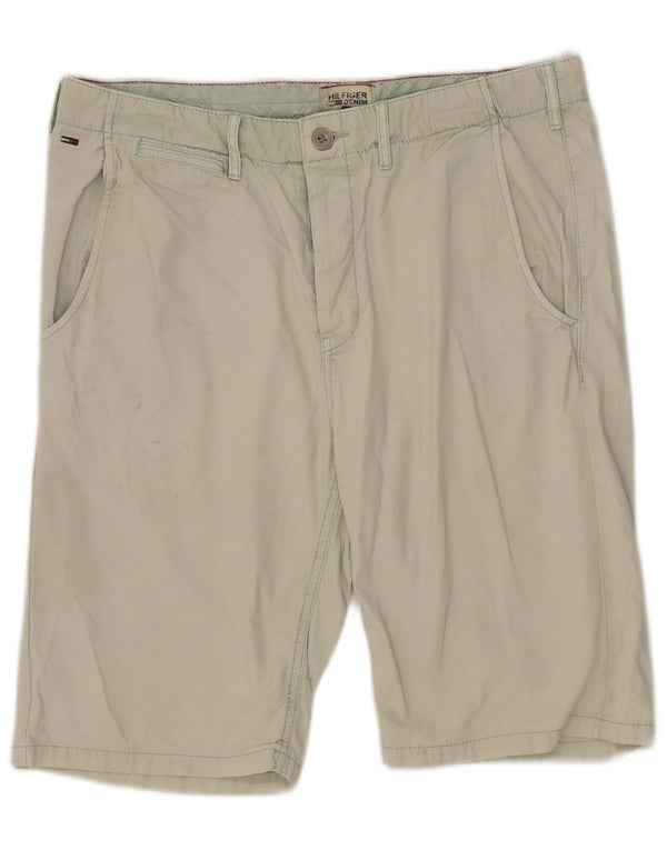 Tommy Hilfiger Mens Chino Shorts W33 Medium  Green Cotton