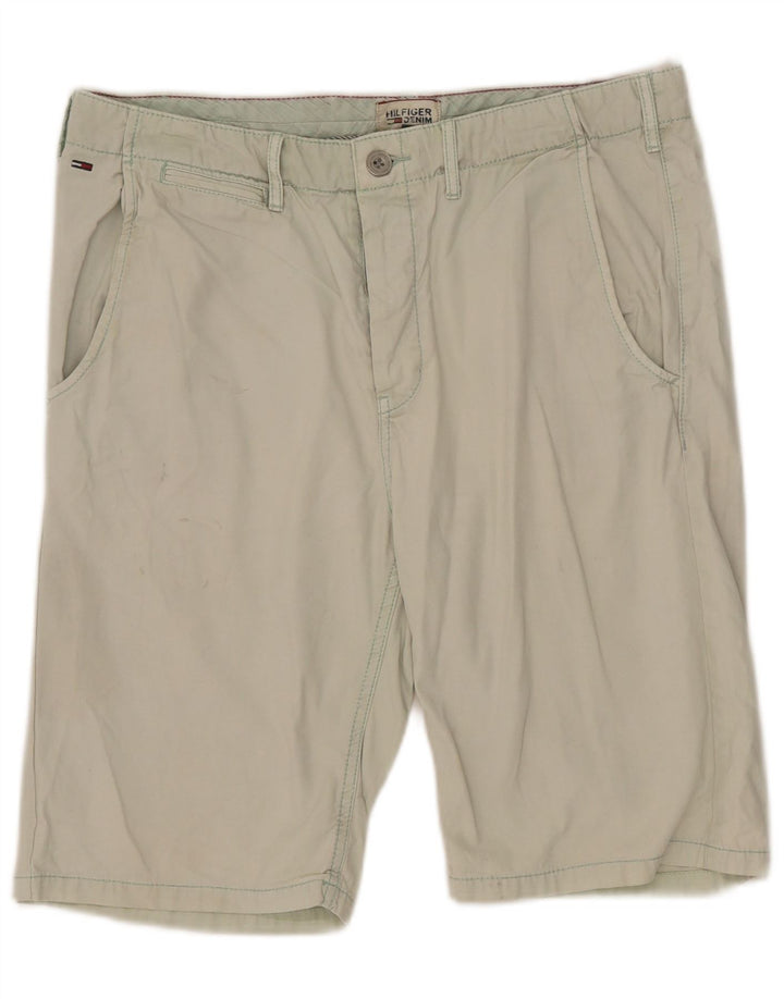 Tommy Hilfiger Mens Chino Shorts W33 Medium  Green Cotton