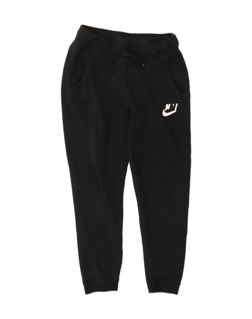 NIKE Womens Tracksuit Trousers Joggers UK 10 Small  Black Cotton Vintage Nike and Second-Hand Nike from Messina Hembry 