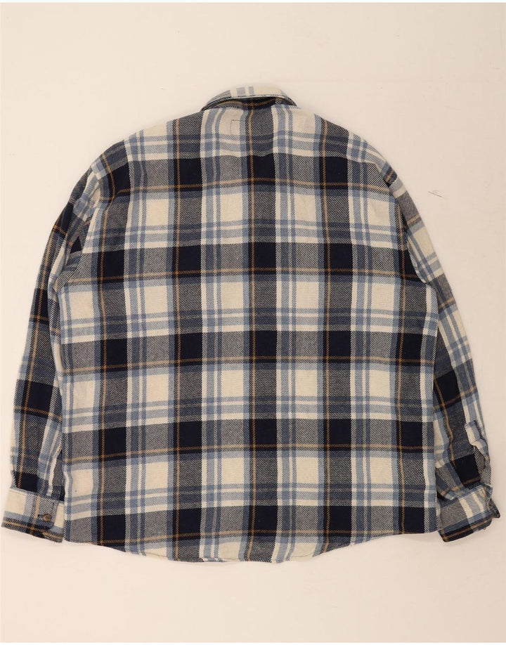 EUROPEAN PROJECT Mens Flannel Shirt 2XL Grey Check Vintage European Project and Second-Hand European Project from Messina Hembry 