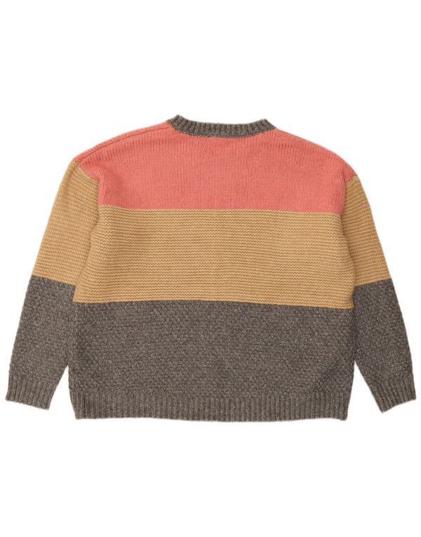 Marks & Spencer Womens Crew Neck Jumper Sweater UK 16 Large Multicoloured