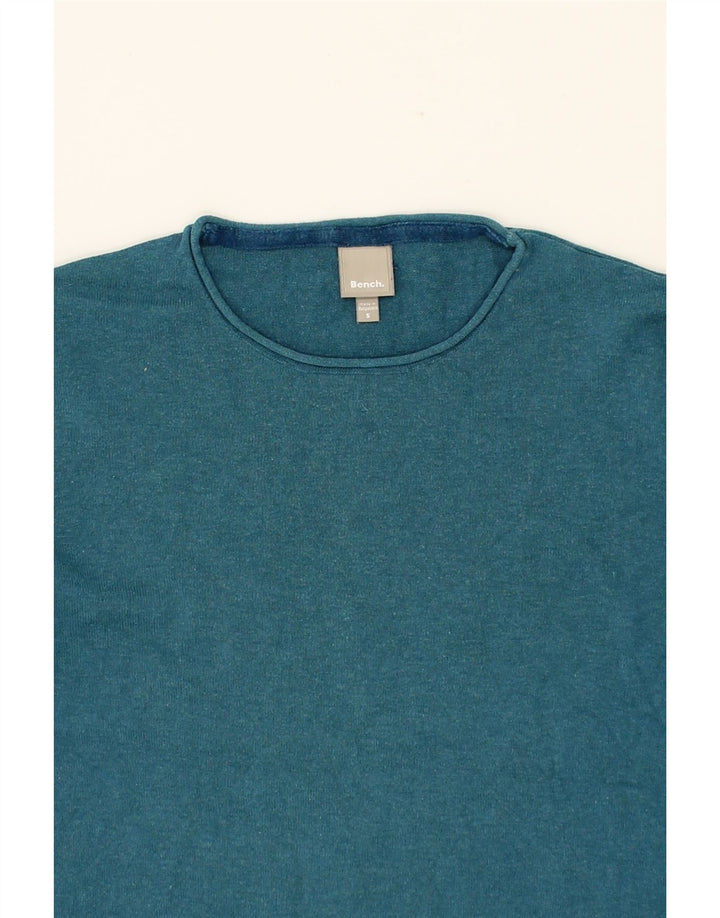 BENCH Womens Boat Neck Jumper Sweater UK 10 Small Blue Cotton Vintage Bench and Second-Hand Bench from Messina Hembry 
