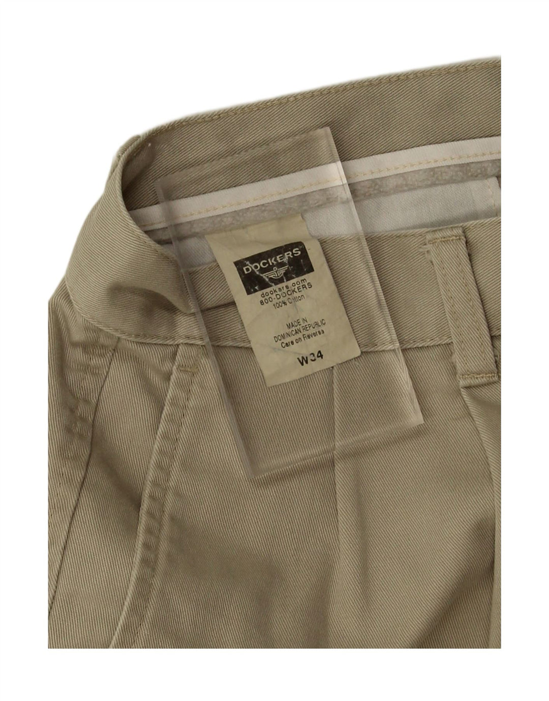 DOCKERS Mens Pegged Chino Shorts W34 Large Beige Cotton Vintage Dockers and Second-Hand Dockers from Messina Hembry 