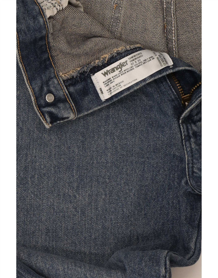 Wrangler Mens Straight Jeans W32 L32 Blue Cotton
