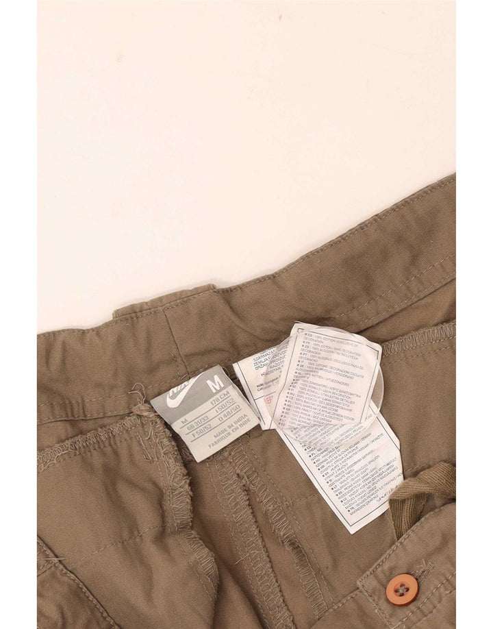 Nike Mens Straight Cargo Trousers Medium W30 L30 Beige Cotton