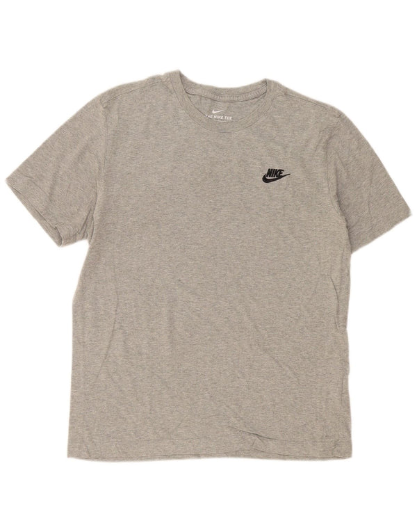 Nike Mens The Tee T-Shirt Top Medium Grey Cotton