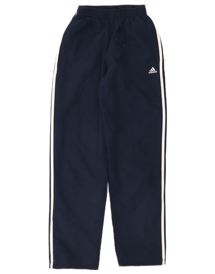 Adidas Mens Tracksuit Trousers Small Navy Blue Polyester