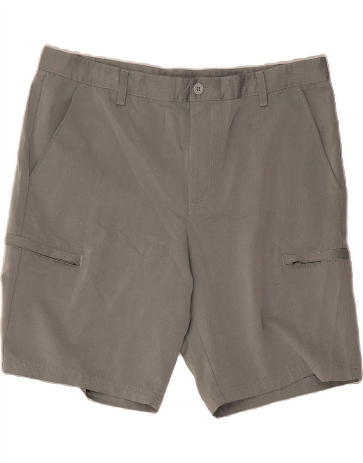 IZOD Mens Cargo Shorts W40 XL Grey Polyester Vintage Izod and Second-Hand Izod from Messina Hembry 