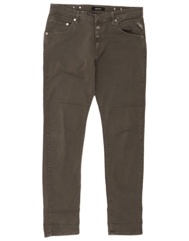 Replay Womens Slim Jeans W32 L29 Grey