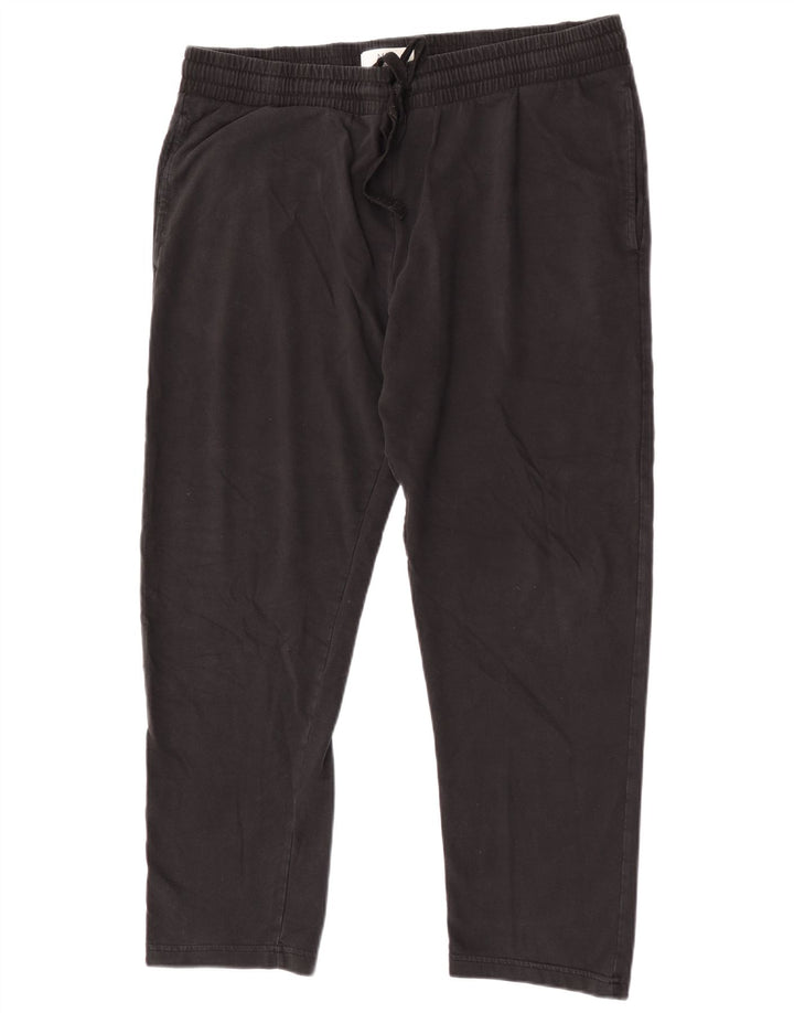 Marks & Spencer Mens Regular Fit Tracksuit Trousers XL Black Cotton