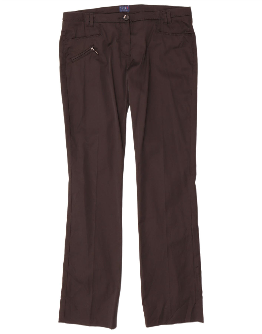 TRUSSARDI Womens Straight Casual Trousers IT 46 Large W32 L31 Black