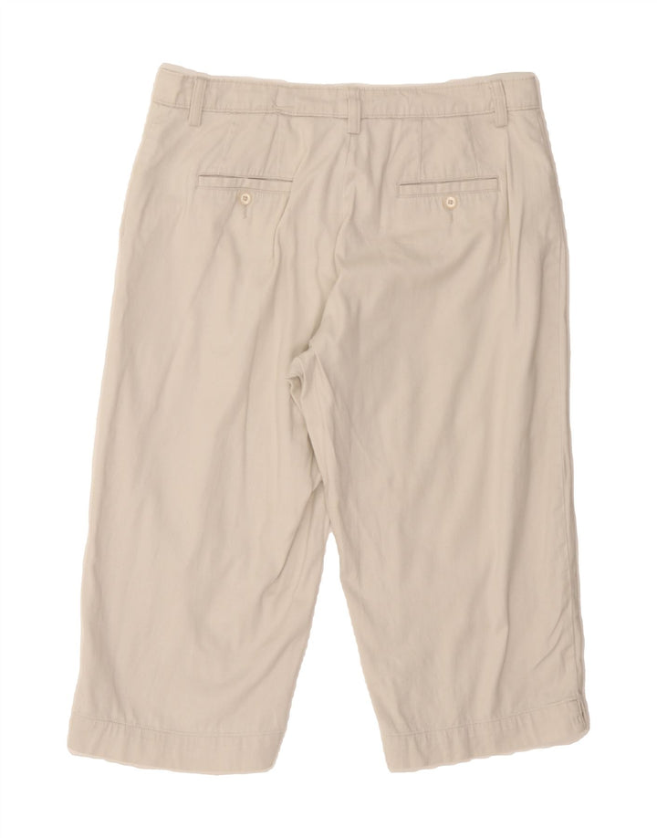 LEE Womens Bermuda Shorts W34 Large Off White Vintage Lee and Second-Hand Lee from Messina Hembry 