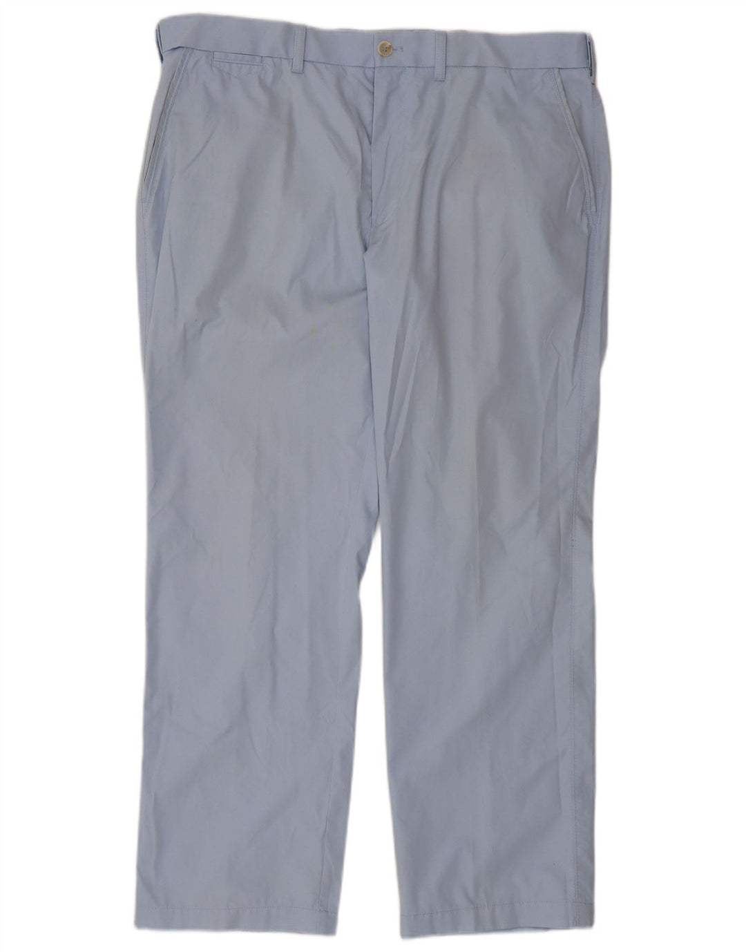 MARKS & SPENCER Mens Blue Harbour Straight Chino Trousers W38 L29 Blue