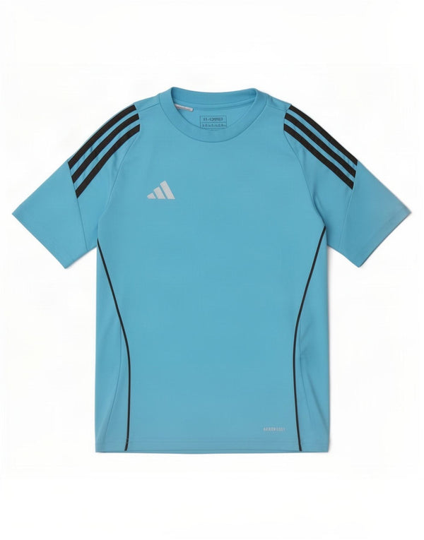 Adidas Boys Aeroready T-Shirt Top 11-12 Years Blue