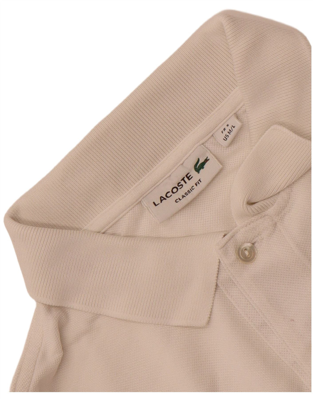 Lacoste Mens Classic Fit Polo Shirt Size 5 Large White