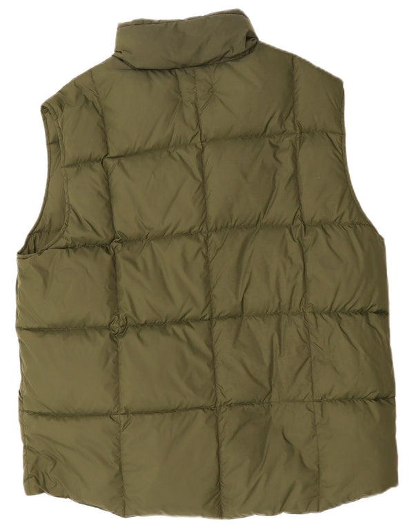 LANDS END Mens Padded Gilet UK 40 Large Green