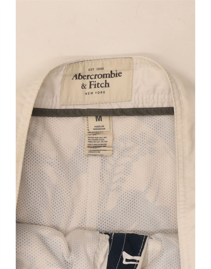 Abercrombie & Fitch Mens Swimming Shorts Medium Black Floral Polyester