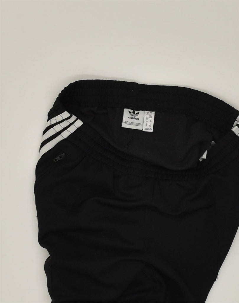 ADIDAS Womens Tracksuit Trousers UK 10 Small Black Polyester | Vintage Adidas | Thrift | Second-Hand Adidas | Used Clothing | Messina Hembry 