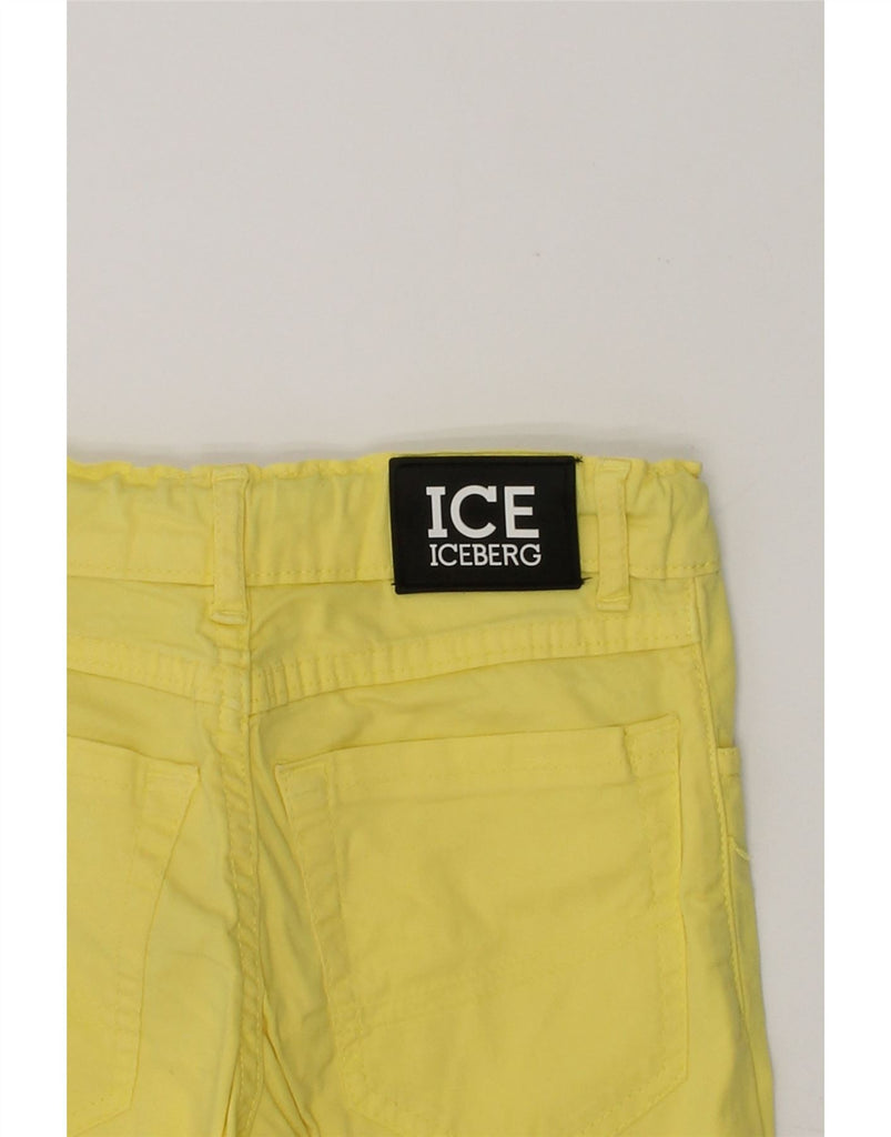 ICEBERG Boys Straight Casual Trousers 3-4 Years W20 L17 Yellow Cotton | Vintage Iceberg | Thrift | Second-Hand Iceberg | Used Clothing | Messina Hembry 