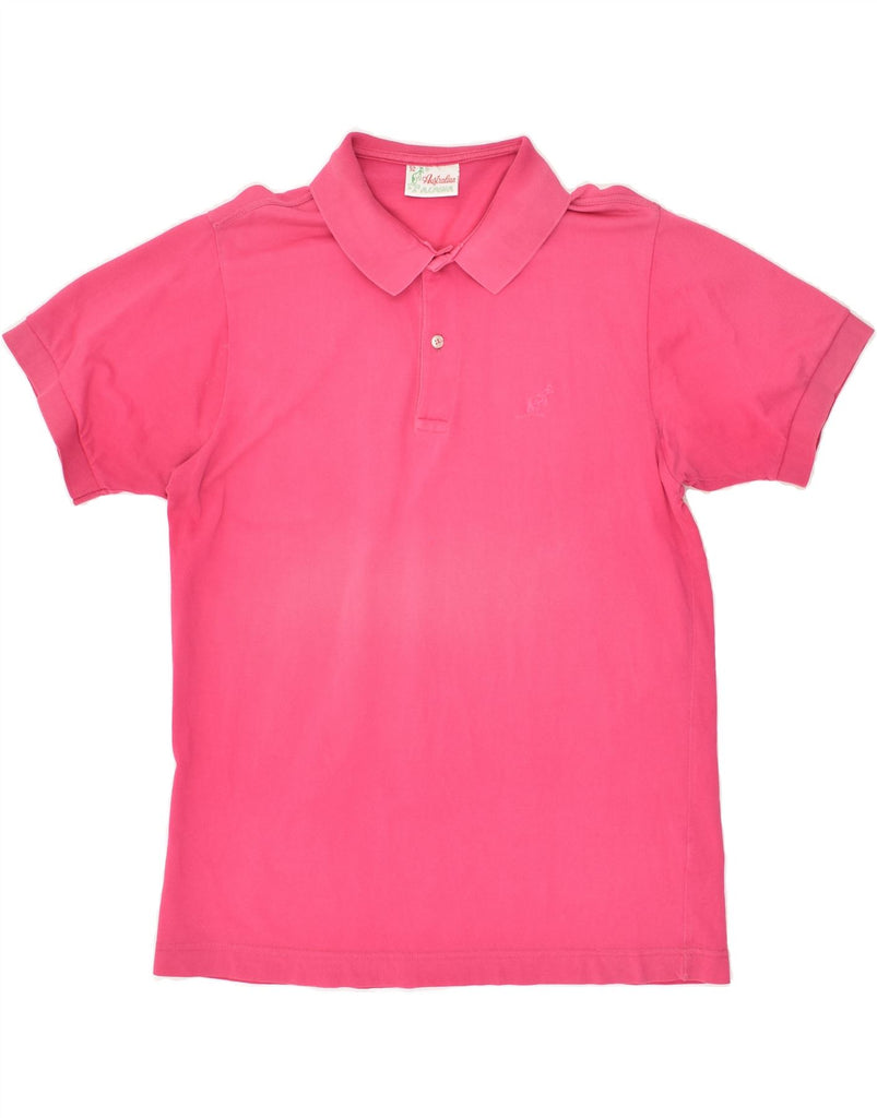 AUSTRALIAN L'ALPINA Mens Polo Shirt IT 52 Large Pink Cotton | Vintage AUSTRALIAN L'ALPINA | Thrift | Second-Hand AUSTRALIAN L'ALPINA | Used Clothing | Messina Hembry 