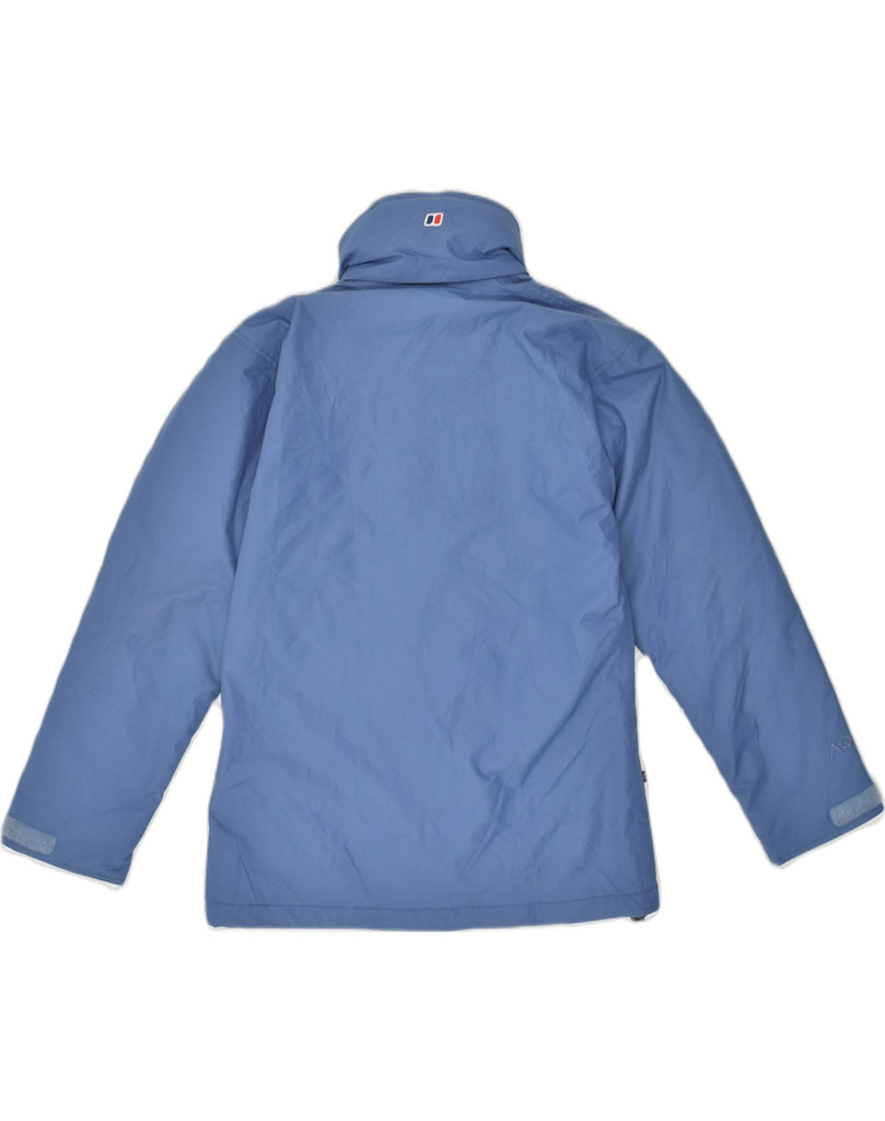 BERGHAUS Womens Hooded Rain Jacket UK 8 Small Blue Polyester | Vintage Berghaus | Thrift | Second-Hand Berghaus | Used Clothing | Messina Hembry 