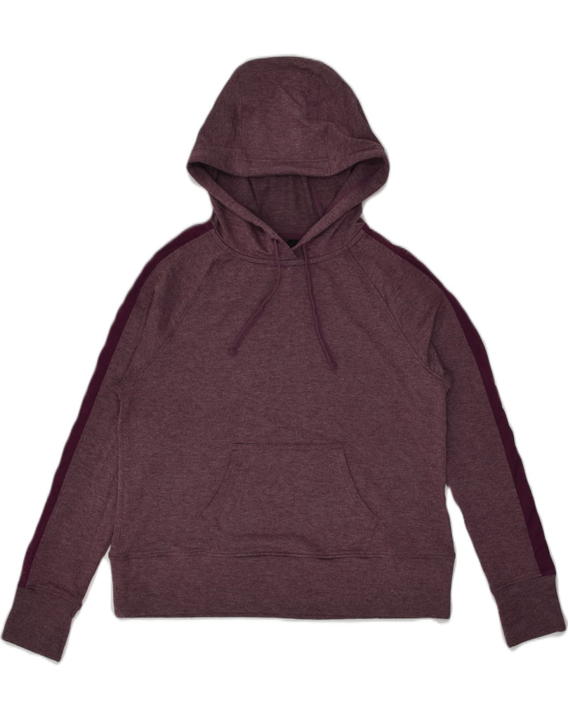 MOUNTAIN WAREHOUSE Womens Hoodie Jumper UK 10 Small Maroon Cotton | Vintage Mountain Warehouse | Thrift | Second-Hand Mountain Warehouse | Used Clothing | Messina Hembry 