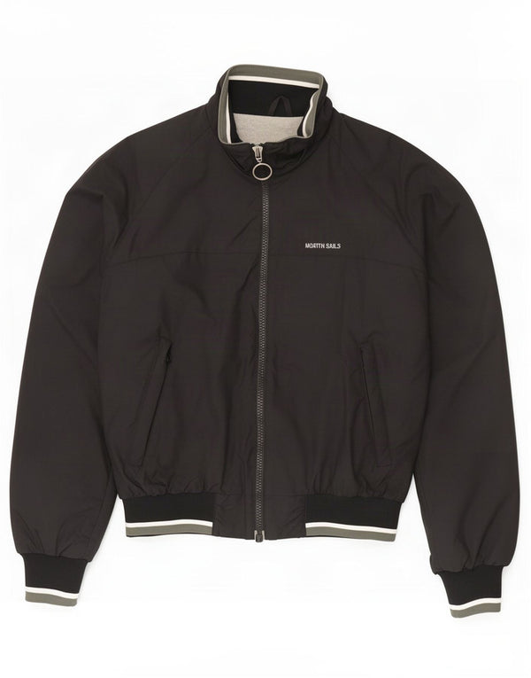 North Sails Mens Bomber Jacket UK 38 Medium Black Polyamide