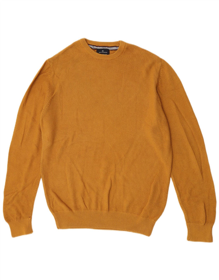 Marks & Spencer Mens Regular Fit Crew Neck Jumper Sweater Medium Yellow