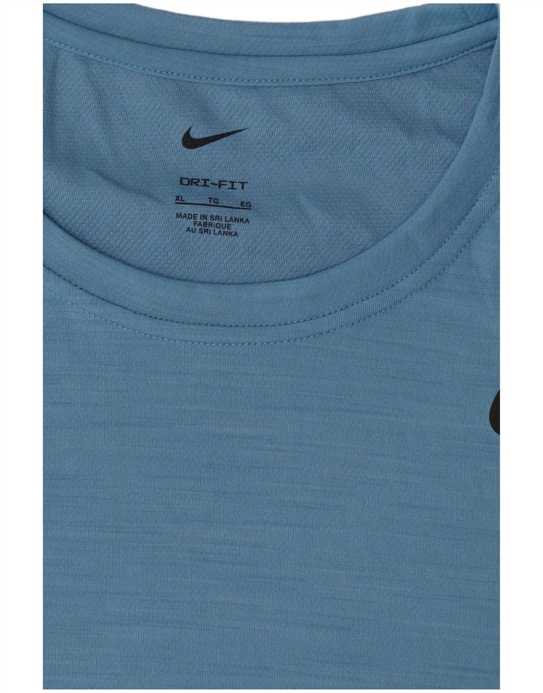Nike Mens Dri Fit T-Shirt Top XL Blue Polyester