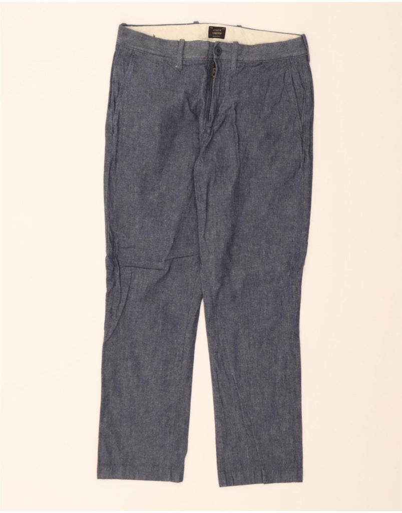 J. CREW Womens Straight Chino Trousers W29 L27 Navy Blue Cotton Vintage J. Crew and Second-Hand J. Crew from Messina Hembry 