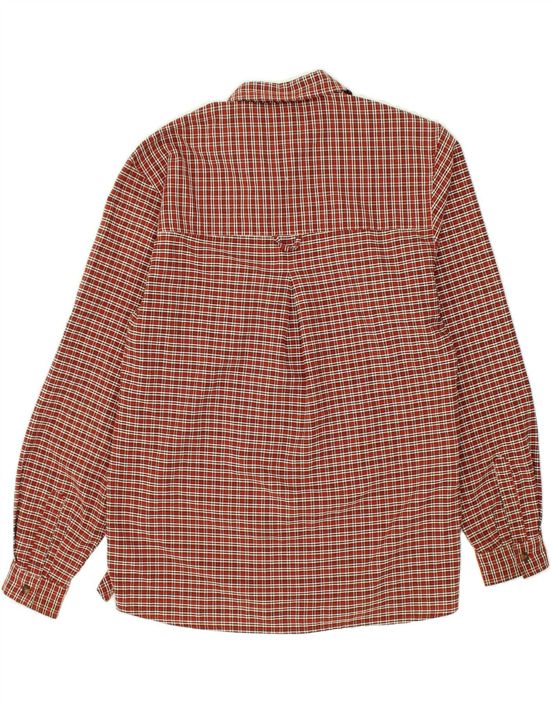 JACK WOLFSKIN Womens Travel Shirt UK 18 XL Red Check Polyester Vintage Jack Wolfskin and Second-Hand Jack Wolfskin from Messina Hembry 