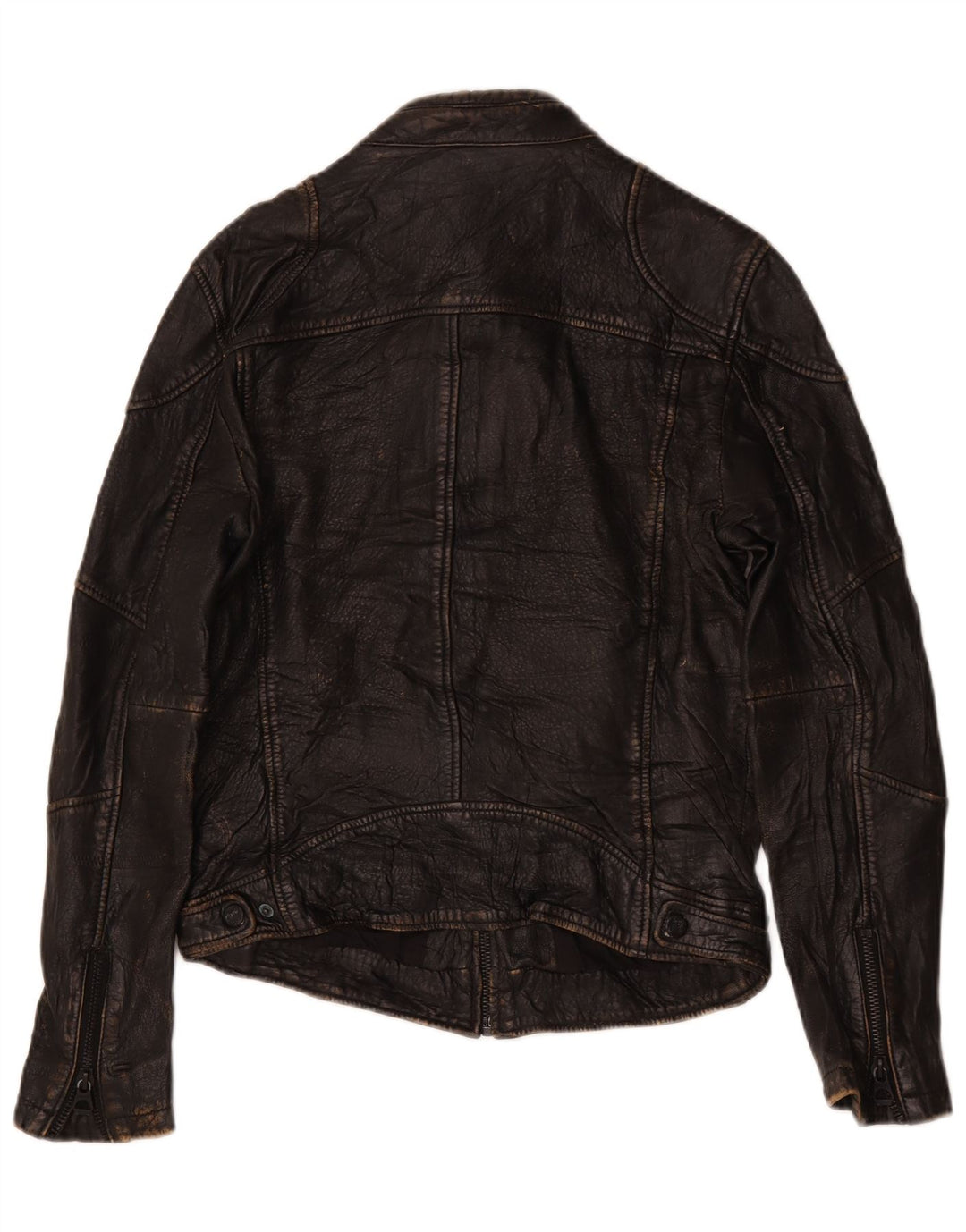 Gypsy Mens Leather Jacket UK 38 Medium Black