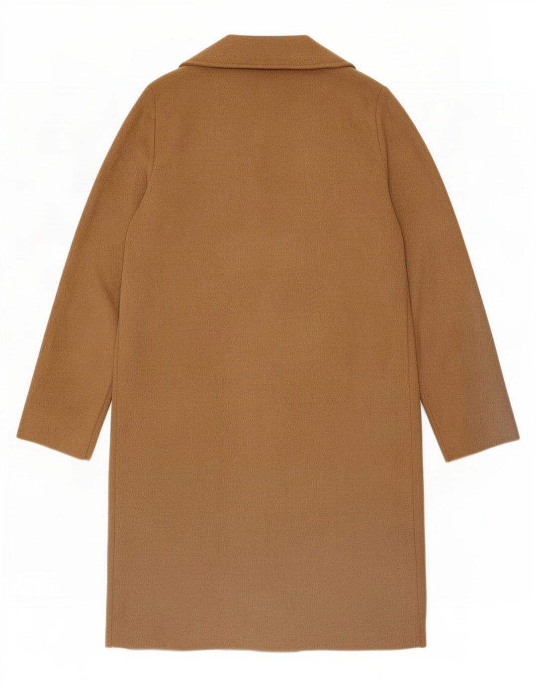 Zara Womens Open Overcoat UK 10 Small Brown Polyester