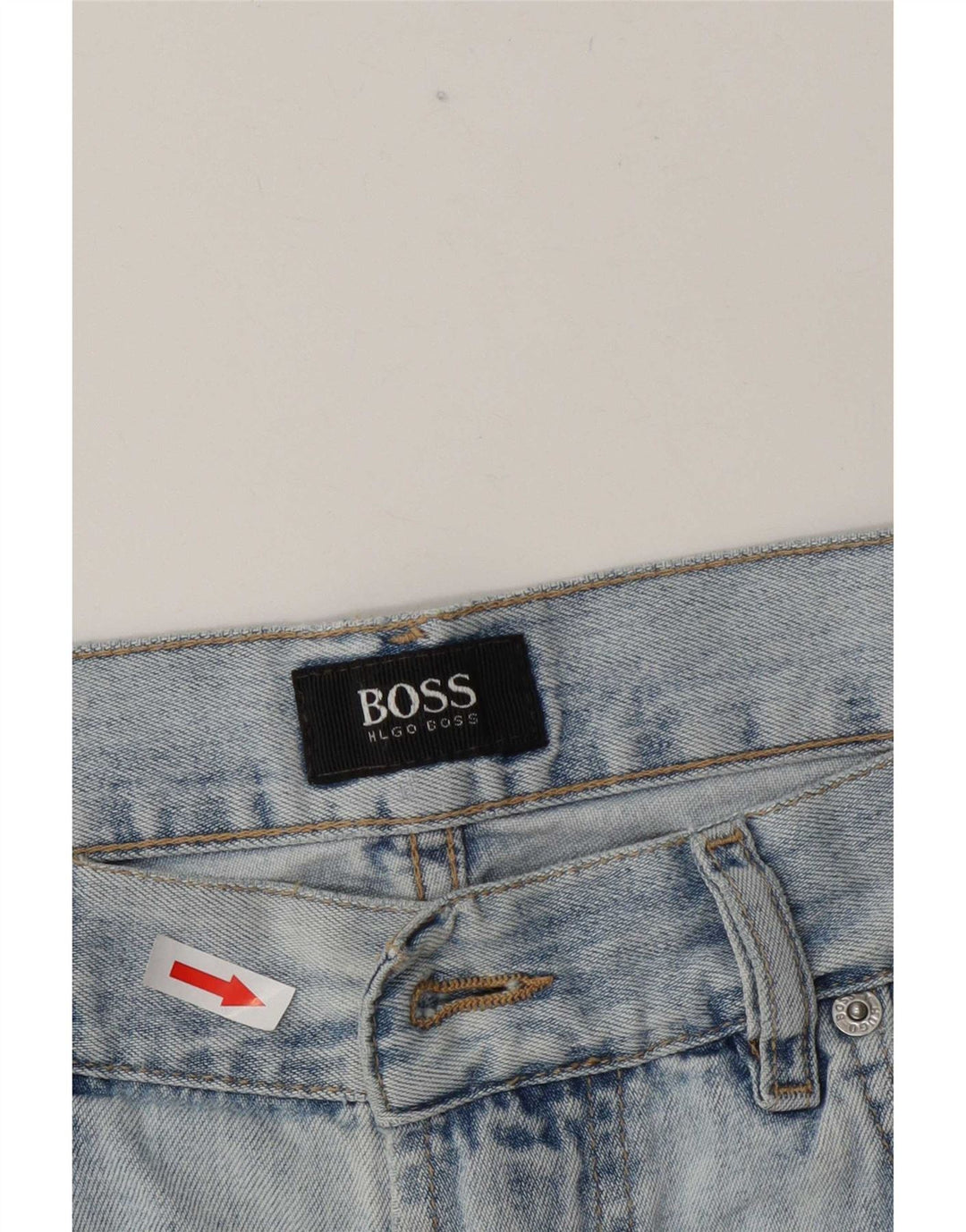 Hugo Boss Mens Denim Shorts W35 Large Blue