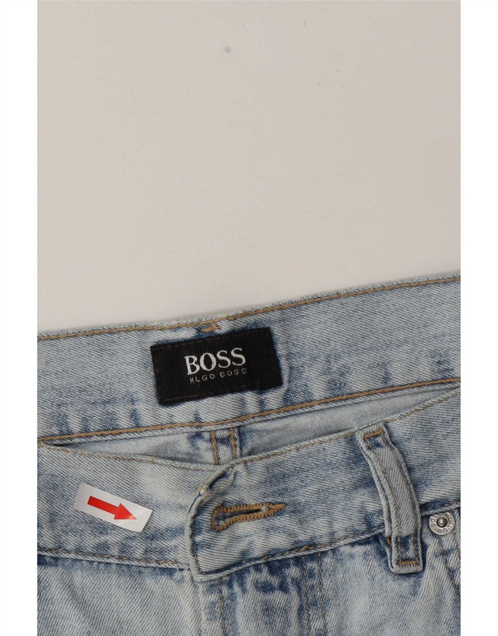 Hugo Boss Mens Denim Shorts W35 Large Blue