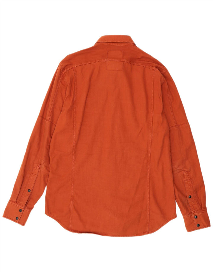 G-Star Mens Denim Shirt Medium Orange Cotton