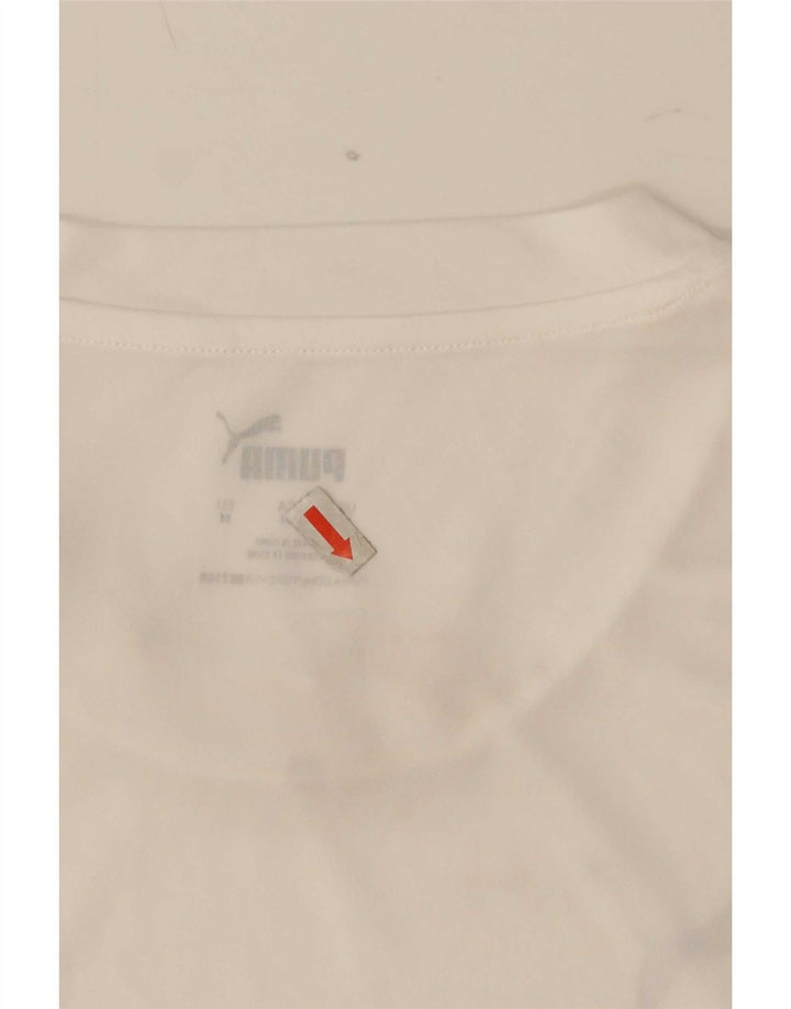 Puma Mens Deutshland Graphic T-Shirt Top Medium White Polyester Sports