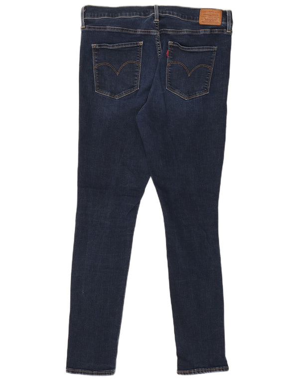 Levi's Womens 311 Shaping Skinny Jeans W32 L30 Navy Blue Cotton