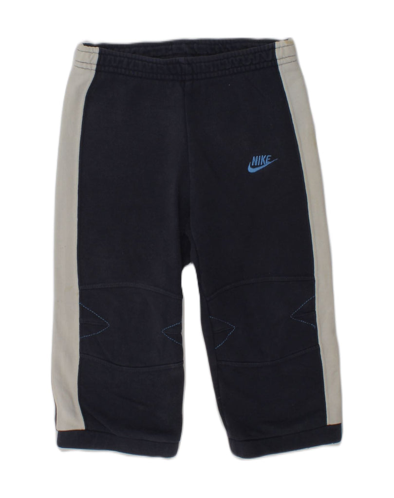 NIKE Boys Joggers Tracksuit Trousers 2-3 Years Navy Blue Cotton | Vintage Nike | Thrift | Second-Hand Nike | Used Clothing | Messina Hembry 