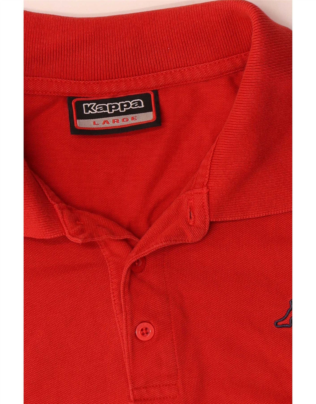 Kappa Mens Polo Shirt Large Red Cotton