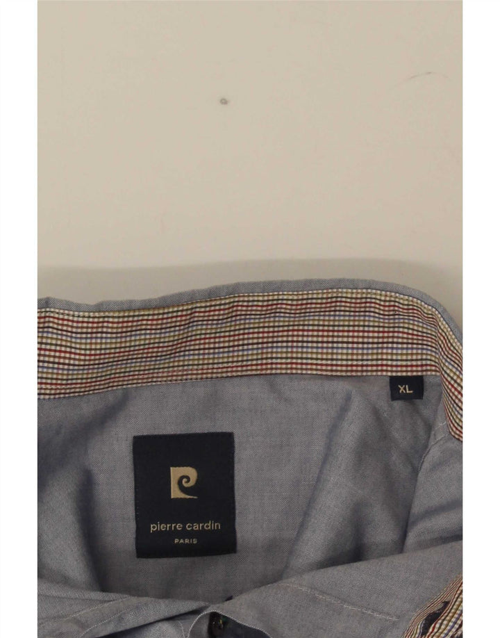 Pierre Cardin Mens Short Sleeve Shirt XL Blue