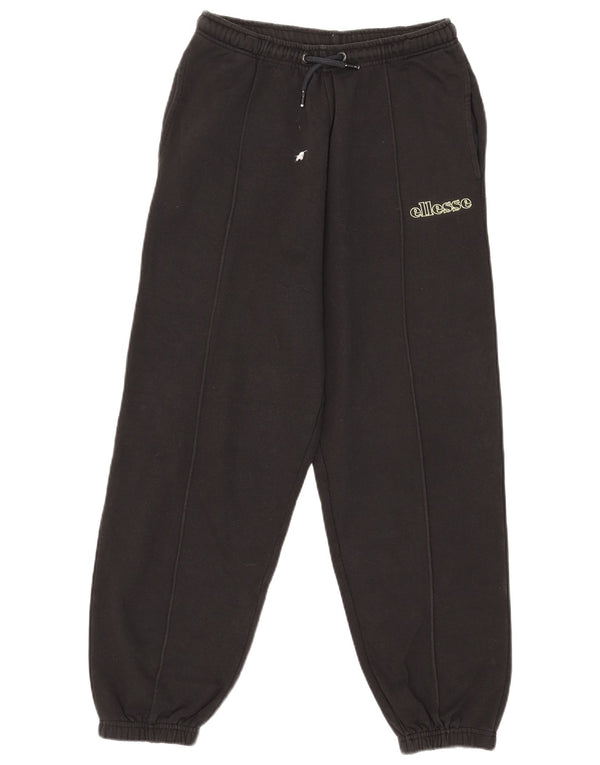 Ellesse Womens Tracksuit Trousers Joggers UK 12 Medium  Black Cotton