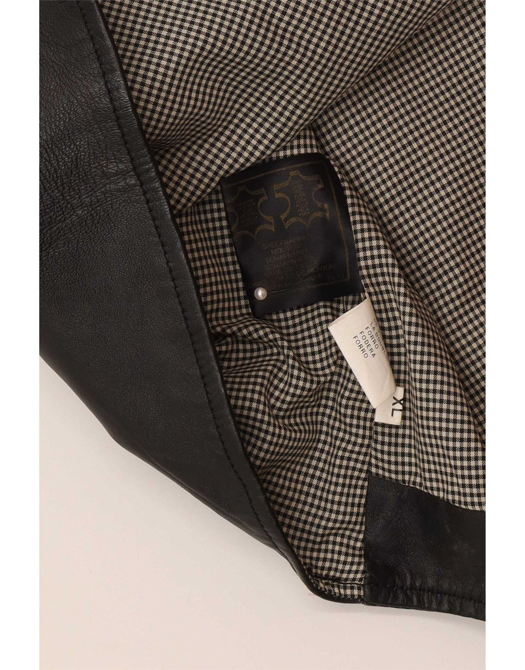 Canada Mens Leather Waistcoat XL Black Leather
