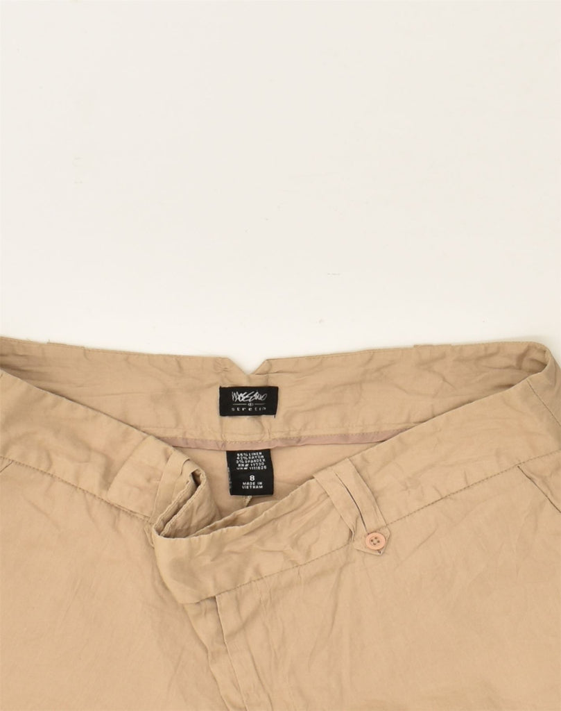 MOSSIMO Womens Chino Shorts US 8 Medium W32 Beige Linen | Vintage Mossimo | Thrift | Second-Hand Mossimo | Used Clothing | Messina Hembry 