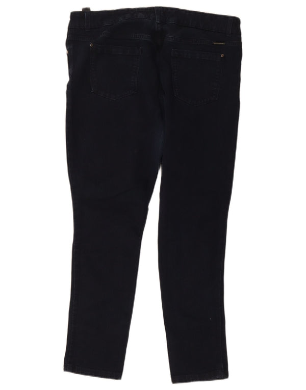 Marks & Spencer Womens Crop Skinny Jeans W32 L24 Navy Blue Modal