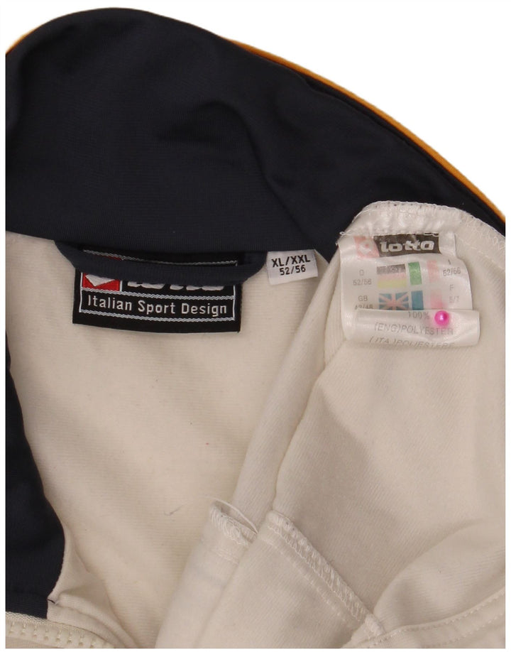 LOTTO Mens Tracksuit Top Jacket XL White Polyester