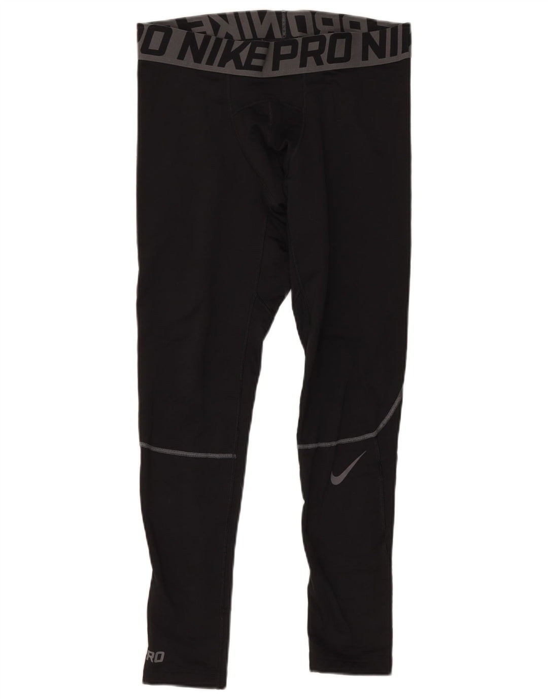 NIKE Mens Compression Graphic Leggings XL Black Polyester