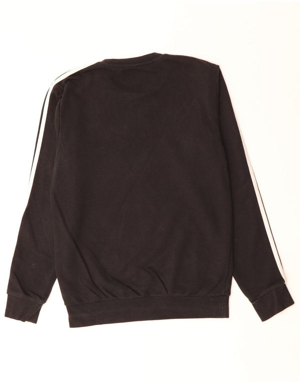 ADIDAS Mens Sweatshirt Jumper Small Black Cotton